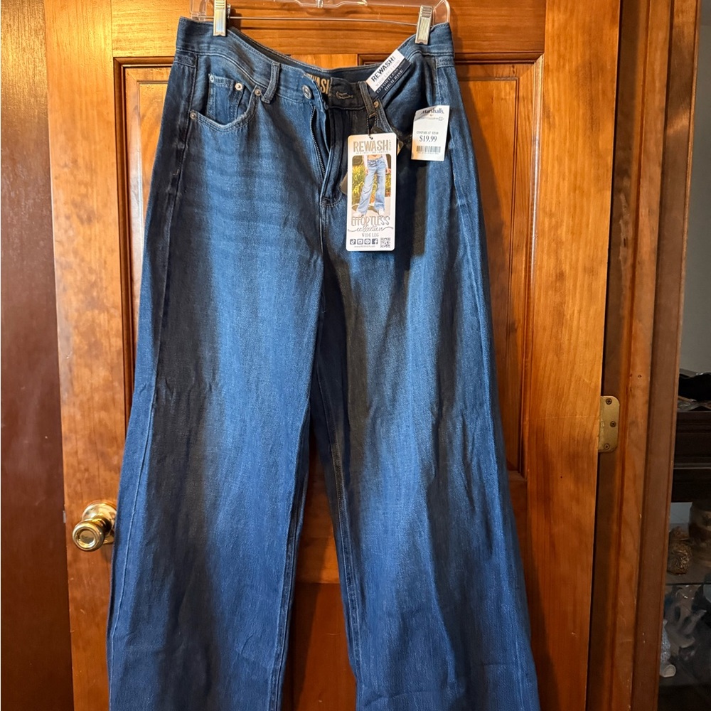 Rewash Blue Wide Leg Pants